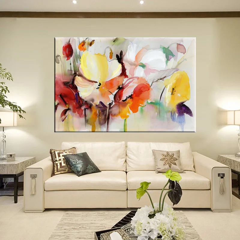 Modern Watercolor Flowers Wall Painting Hand Painted Poppy Flowers Print on Canvas Wall Picture For Living Room Home Decor Gift
Modern Watercolor Flowers Wall Painting Hand Painted Poppy Flowers Print on Canvas Wall Picture For Living Room Home Decor Gift