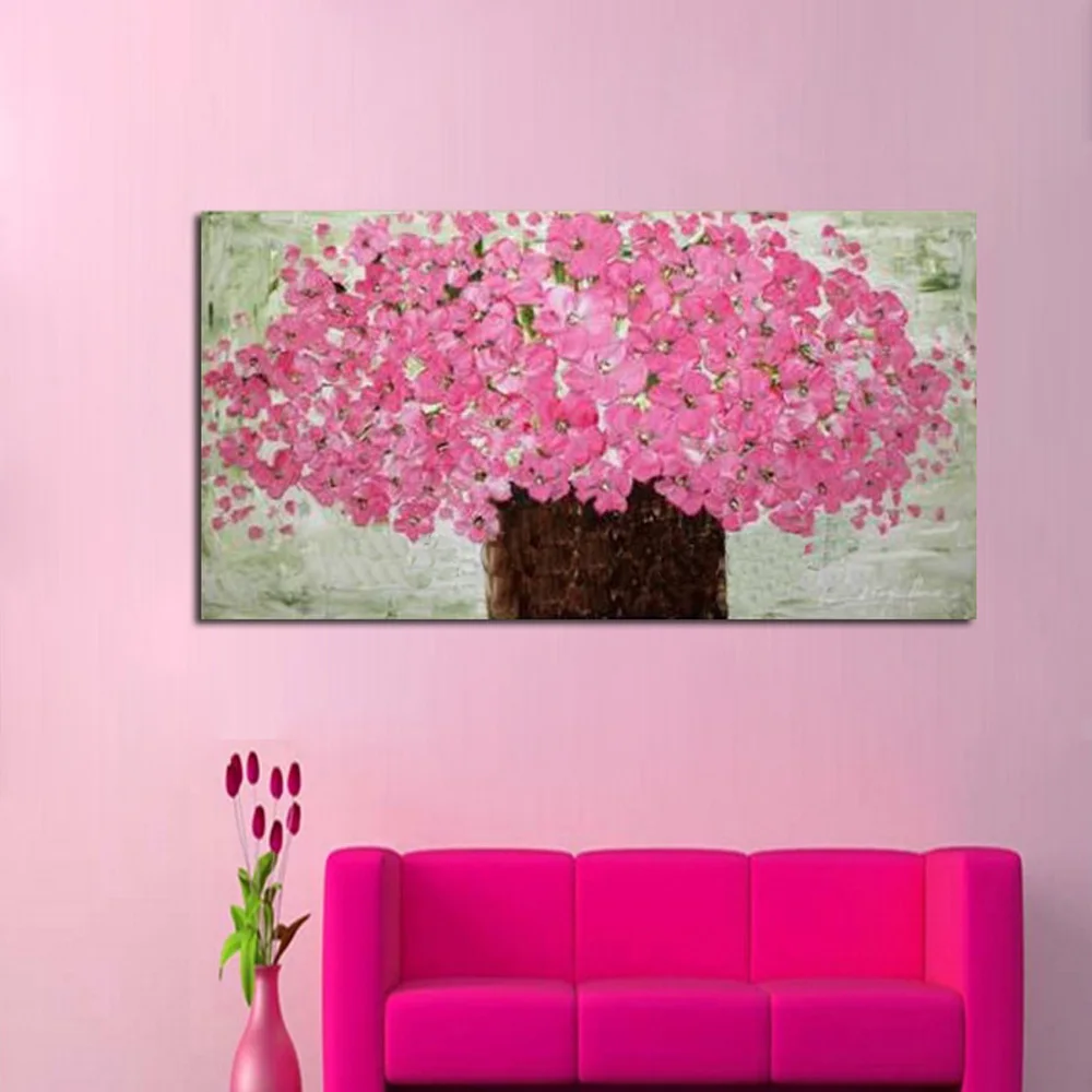 Free shipping High quality knife oil painting on canvas 100% Pink Flower decoration home art abstract modern abstract painting
Free shipping High quality knife oil painting on canvas 100% Pink Flower decoration home art abstract modern abstract painting