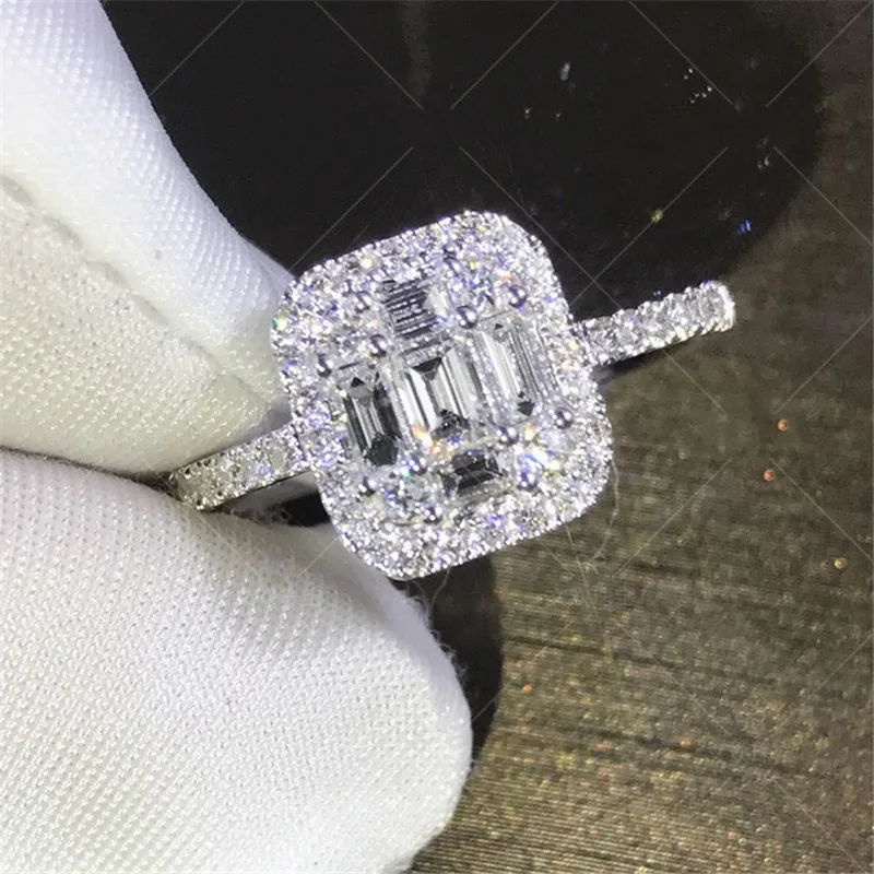 Handmade Lady 100% Soild 925 Sterling Silver ring Baguette 5A zircon Stone cz Engagement Wedding Band Ring for women men Jewelry
Handmade Lady 100% Soild 925 Sterling Silver ring Baguette 5A zircon Stone cz Engagement Wedding Band Ring for women men Jewelry