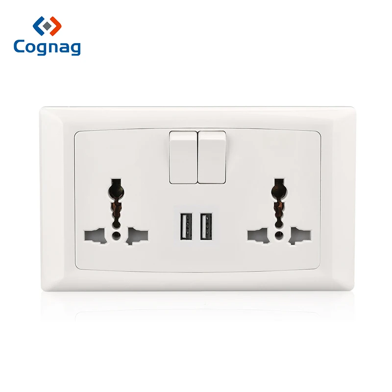 Wall Power Socket Double Universal 5 Hole Multi Switched Outlet Dual USB Port,Double 2.1A with Indicator 146mm*86mm
Wall Power Socket Double Universal 5 Hole Multi Switched Outlet Dual USB Port,Double 2.1A with Indicator 146mm*86mm