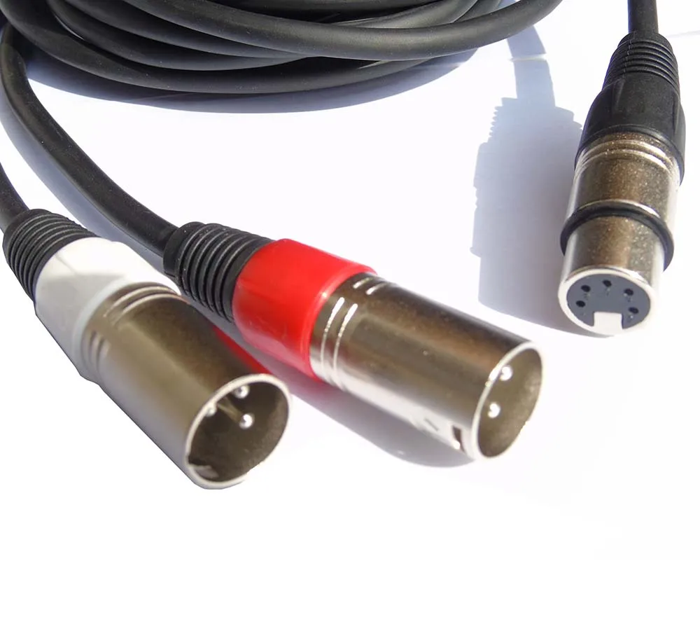 Brand New hight quality Pro 5PIN XLR connectors to 2* 3pin XLR male connectors Extension Cable
Brand New hight quality Pro 5PIN XLR connectors to 2* 3pin XLR male connectors Extension Cable