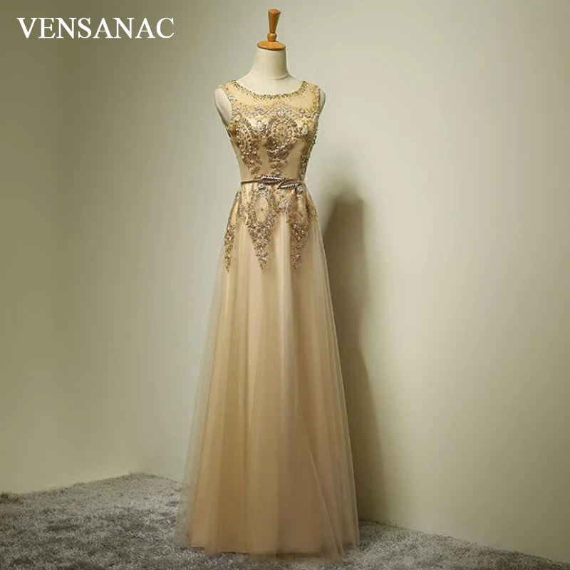 VENSANAC Crystal O Neck Lace Embroidery A Line Long Evening Dresses Vintage Party Metal Sash Pearls Prom Gowns
VENSANAC Crystal O Neck Lace Embroidery A Line Long Evening Dresses Vintage Party Metal Sash Pearls Prom Gowns
