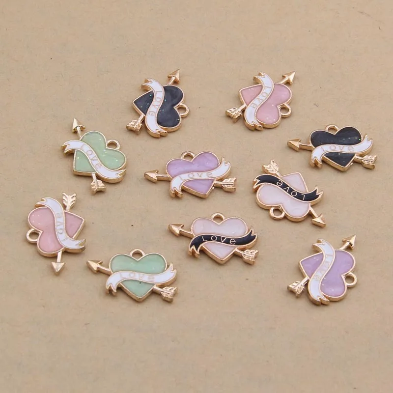 100pcs 24*15mm One Arrow Wear Heart love Drop Oil Pendant Love Alloy Jewelry Accessories
100pcs 24*15mm One Arrow Wear Heart love Drop Oil Pendant Love Alloy Jewelry Accessories