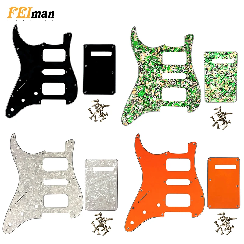 Накладки для левой руки Fei Man с задней пластиной для брызговиков Standard ST HSH, накладки для царапин для гитары, аксессуары для гитары
Накладки для левой руки Fei Man с задней пластиной для брызговиков Standard ST HSH, накладки для царапин для гитары, аксессуары для гитары