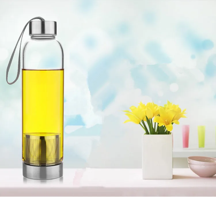 Glass water bottle with infuser and bottle bags, 40pcs in pack travel creative drinking bottles
Glass water bottle with infuser and bottle bags, 40pcs in pack travel creative drinking bottles