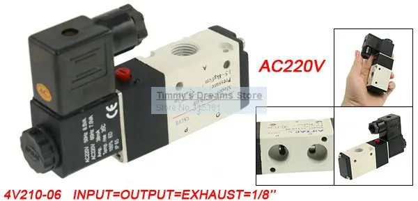 Free Shipping AC 220V 2 Position Solenoid Pneumatic Air Control Valve 3V210-06 G1/8''
Free Shipping AC 220V 2 Position Solenoid Pneumatic Air Control Valve 3V210-06 G1/8''