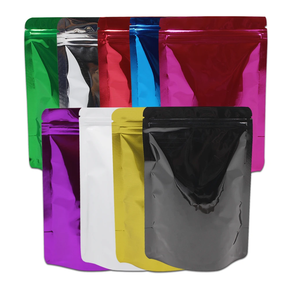 Stand Up Self Seal Zip Lock Food Mylar Foil Bags for Chocolate Nuts Candy Package Metal Glossy Aluminum Foil Pouch Bag 8.5x13cm
Stand Up Self Seal Zip Lock Food Mylar Foil Bags for Chocolate Nuts Candy Package Metal Glossy Aluminum Foil Pouch Bag 8.5x13cm