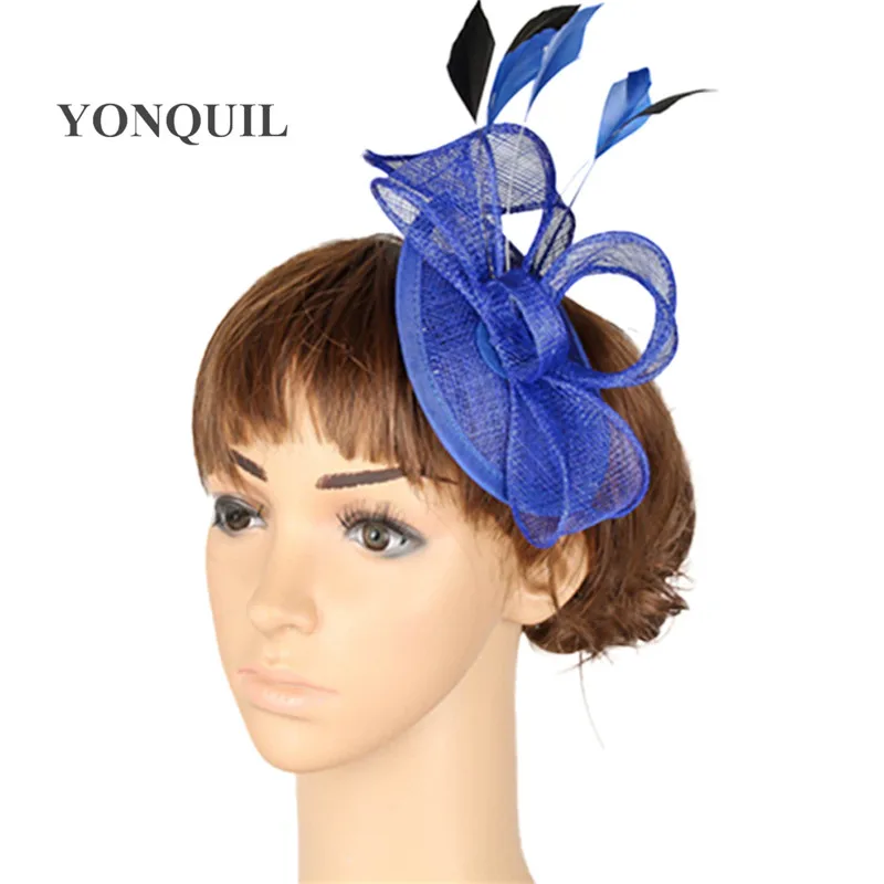 17 Colors Elegant Ladies Sinamay Wedding Fascinator Hats Bridal Cocktail Hats With Feather For Races Church Wedding Hadpiece
17 Colors Elegant Ladies Sinamay Wedding Fascinator Hats Bridal Cocktail Hats With Feather For Races Church Wedding Hadpiece