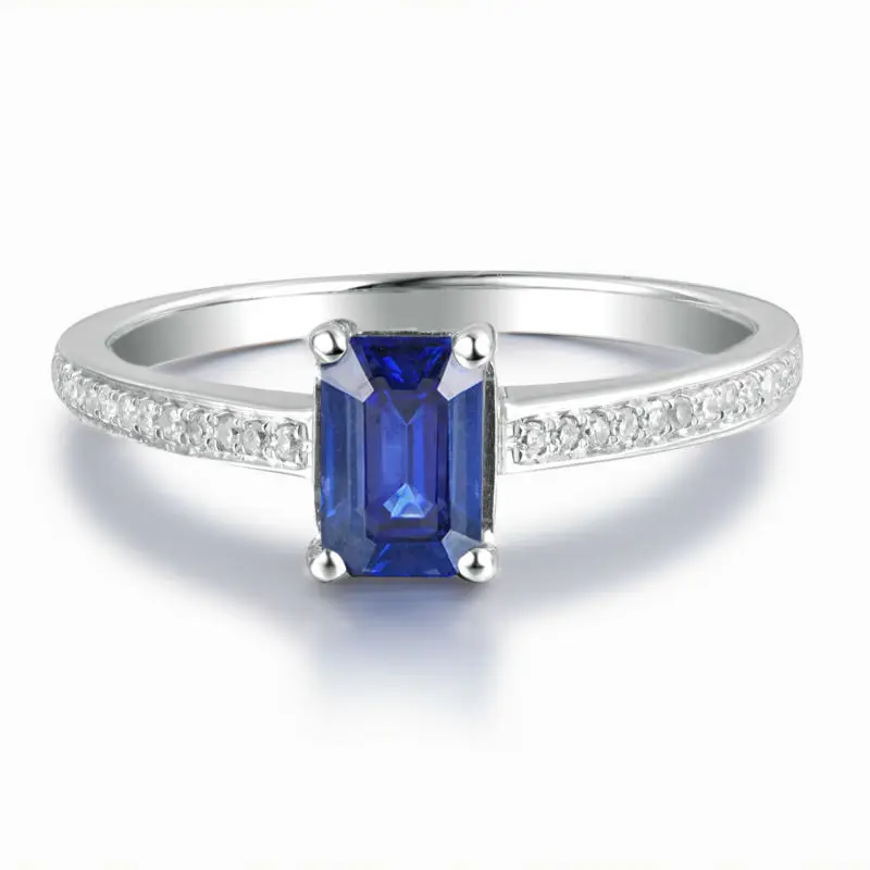 LANMI Vintage Ring Women Emerald Cut 4x6mm Solid 14k Sapphire Diamonds Ring Genuine Blue Sapphire Jewelry Rings 
LANMI Vintage Ring Women Emerald Cut 4x6mm Solid 14k Sapphire Diamonds Ring Genuine Blue Sapphire Jewelry Rings