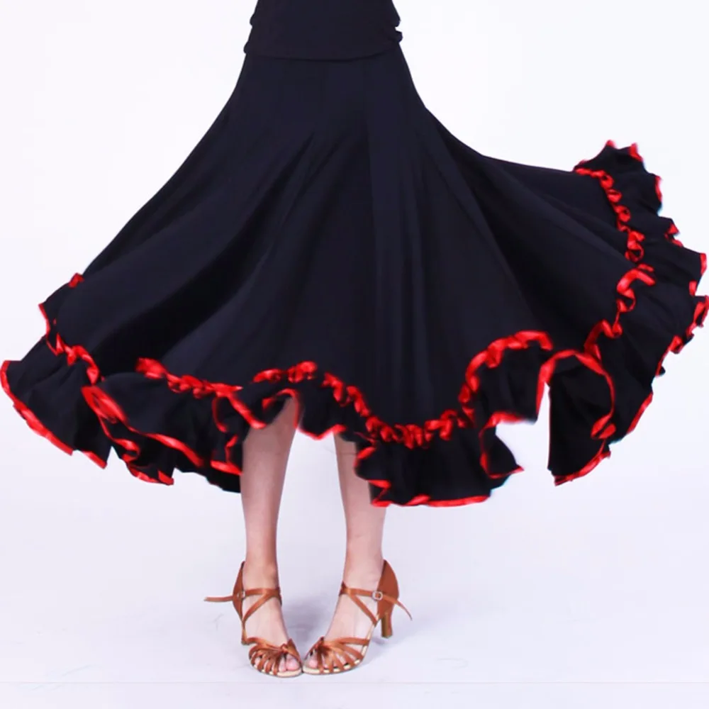 2018 Lady Ballroom Dance Skirt Black/Rose/Red Comfortable For Bollywood Fantasias Femininas Female Practice Dress DQ5041
2018 Lady Ballroom Dance Skirt Black/Rose/Red Comfortable For Bollywood Fantasias Femininas Female Practice Dress DQ5041