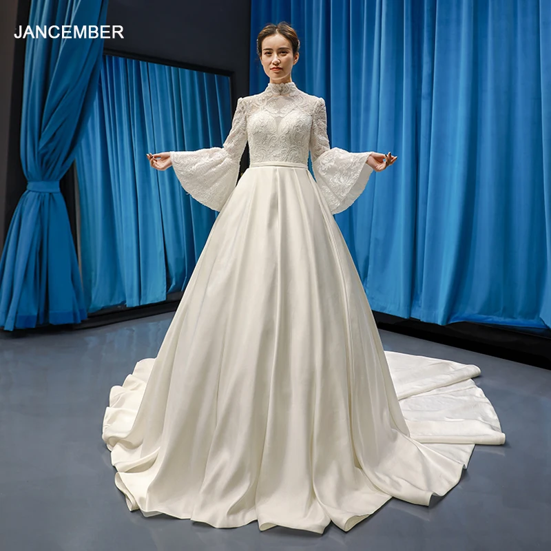 J66779 jancember satin wedding dresses muslim beaded high neck flare wedding boho dresses simple свадебное платье для мусульмано
J66779 jancember satin wedding dresses muslim beaded high neck flare wedding boho dresses simple свадебное платье для мусульмано
