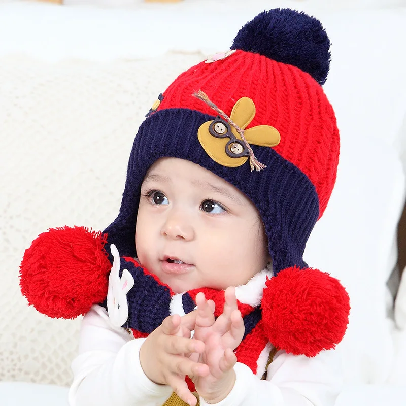 Knitting Baby Cap Children Warm Hat+Scarf Two Piece Set Cotton Rabbit Boys & Girls Hats Winter Gift,baby Scarf
Knitting Baby Cap Children Warm Hat+Scarf Two Piece Set Cotton Rabbit Boys & Girls Hats Winter Gift,baby Scarf