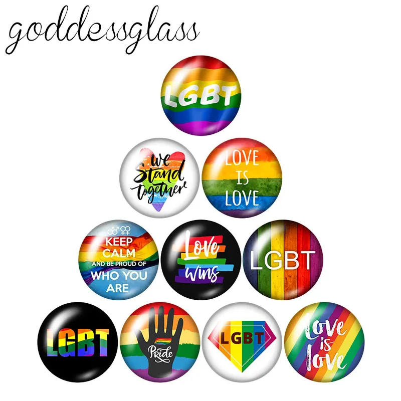 Fashion LGBT Rainbow Flag 10pcs mixed 12mm/18mm/20mm/25mm Round photo glass cabochon demo flat back Making findings ZB1038
Fashion LGBT Rainbow Flag 10pcs mixed 12mm/18mm/20mm/25mm Round photo glass cabochon demo flat back Making findings ZB1038