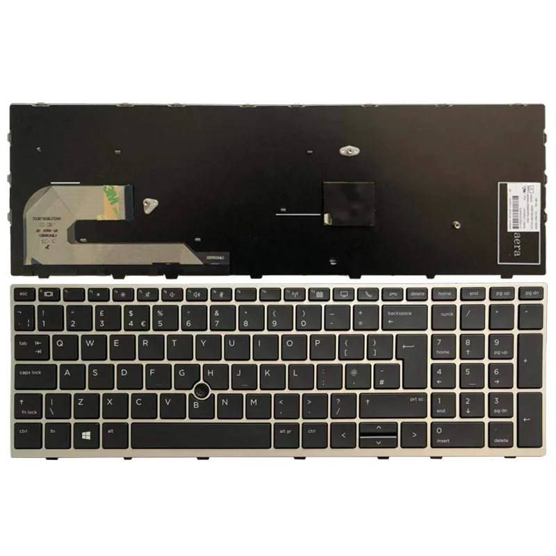 Новая английская клавиатура для ноутбука HP EliteBook 850 G5 серебряная рамка с наведением клавиатуры
Новая английская клавиатура для ноутбука HP EliteBook 850 G5 серебряная рамка с наведением клавиатуры