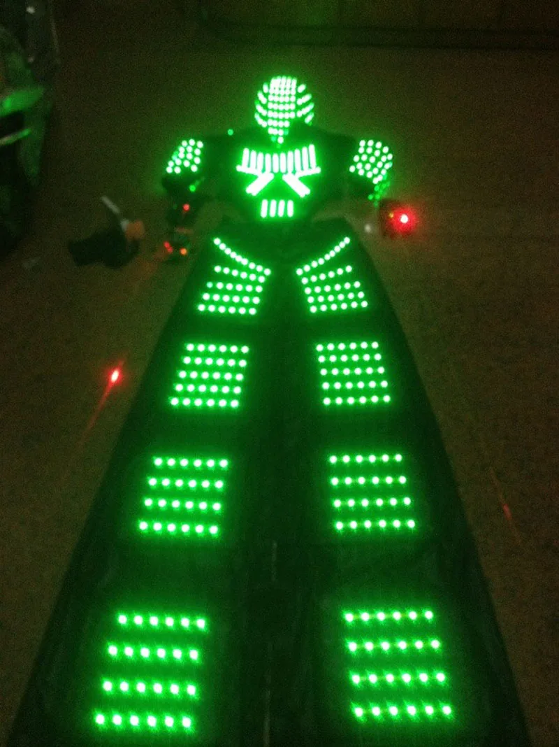 LED LED lighting up luminous kryoman robot dancing costumes suits for nightclub stage shows
LED LED lighting up luminous kryoman robot dancing costumes suits for nightclub stage shows