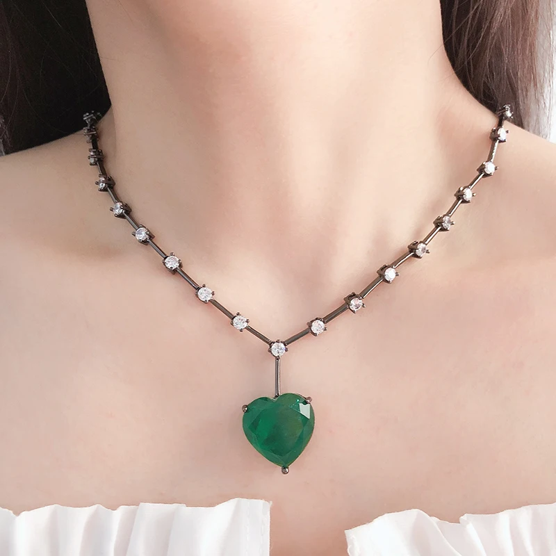 2023 Hot Black White Copper Pendant Necklace Heart Fusion AAA Cubic Zirconia Fashion Necklaces For Women Jewelry statement
2023 Hot Black White Copper Pendant Necklace Heart Fusion AAA Cubic Zirconia Fashion Necklaces For Women Jewelry statement