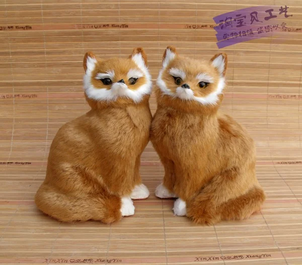a pair of simulation fox toys polyethylene & furs sitting yellow fox dolls about 15x10x20cm 2514
a pair of simulation fox toys polyethylene & furs sitting yellow fox dolls about 15x10x20cm 2514