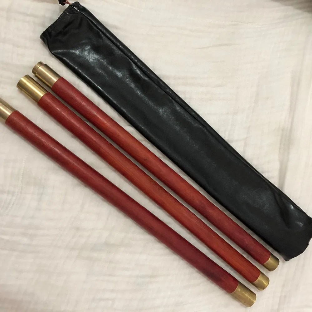 Red AfricanPadauk Taiji health sticks martial arts stick stitching solid wooden whip 3-sections rod combination Shaolin Zhang
Red AfricanPadauk Taiji health sticks martial arts stick stitching solid wooden whip 3-sections rod combination Shaolin Zhang