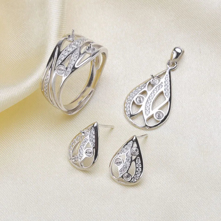 S925 Sterling Silver Leaf Pearl Earrings Settings/Leaf Pearl Pendant Accessory/Silver Pearl Rings Holder Silver&Gold Color
S925 Sterling Silver Leaf Pearl Earrings Settings/Leaf Pearl Pendant Accessory/Silver Pearl Rings Holder Silver&Gold Color
