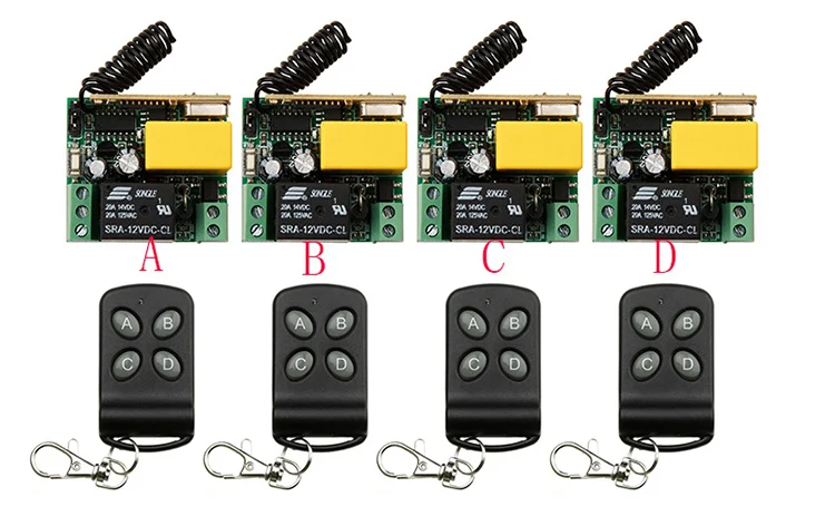 AC220V 1CH Wireless Remote Control System transmitter + receiver universal gate remote control /radio receiver/lamp/ shutters
AC220V 1CH Wireless Remote Control System transmitter + receiver universal gate remote control /radio receiver/lamp/ shutters