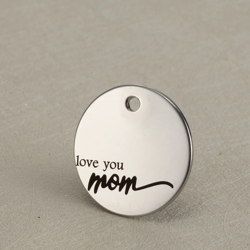 20pcs 22mm Gold/Steel color High Quality Stainless Steel "Love you mom" For DIY Handmade Jewelry Making Christmas Gift
20pcs 22mm Gold/Steel color High Quality Stainless Steel "Love you mom" For DIY Handmade Jewelry Making Christmas Gift