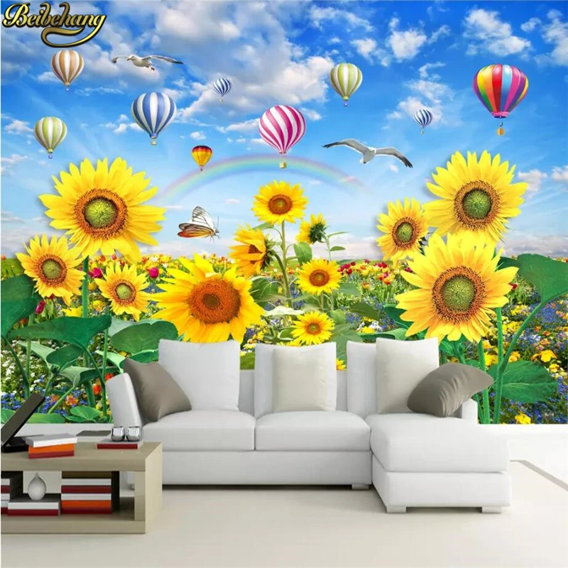beibehang Custom sunflower 3D Photo Wallpaper Living Room TV Backdrop Landscape Decoration Painting wall papers home decor roll
beibehang Custom sunflower 3D Photo Wallpaper Living Room TV Backdrop Landscape Decoration Painting wall papers home decor roll