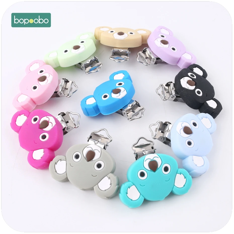 Bopoobo 5 шт. Милая силиконовая соска Koala с зажимом из пищевого материала, высокое качество, подарок для детского душа, аксессуары для кормления, держатель
Bopoobo 5 шт. Милая силиконовая соска Koala с зажимом из пищевого материала, высокое качество, подарок для детского душа, аксессуары для кормления, держатель