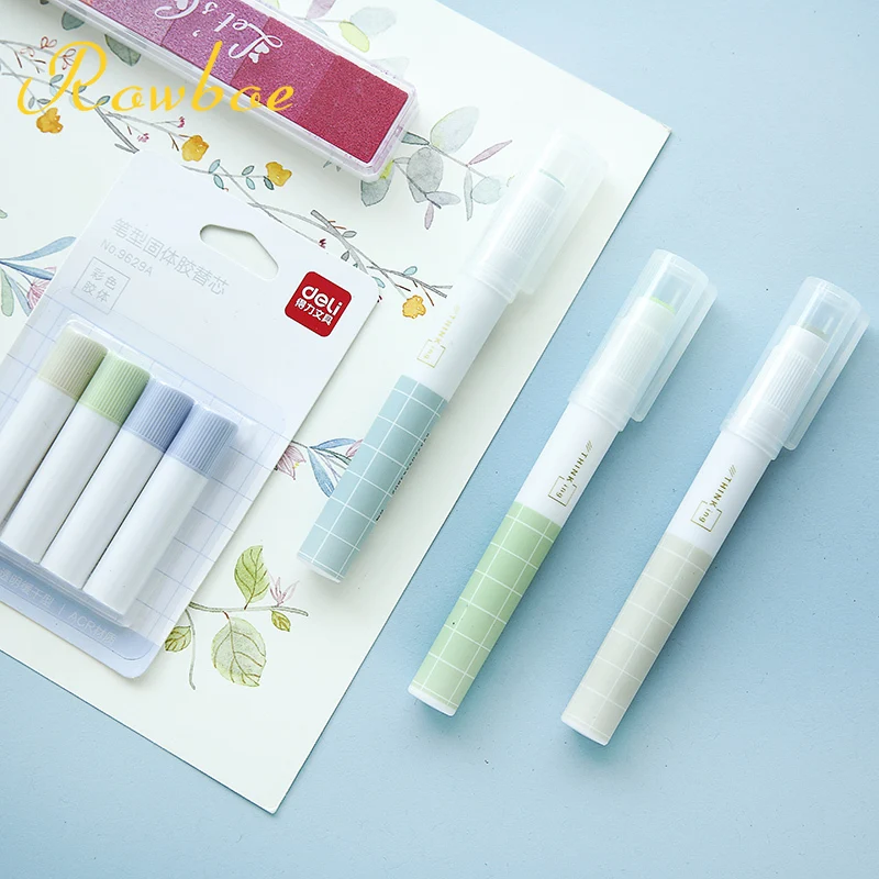 ROWBOE cute stationery creative pen-shaped solid glue can replace the core portable glue stick manual student / office supplies
ROWBOE cute stationery creative pen-shaped solid glue can replace the core portable glue stick manual student / office supplies