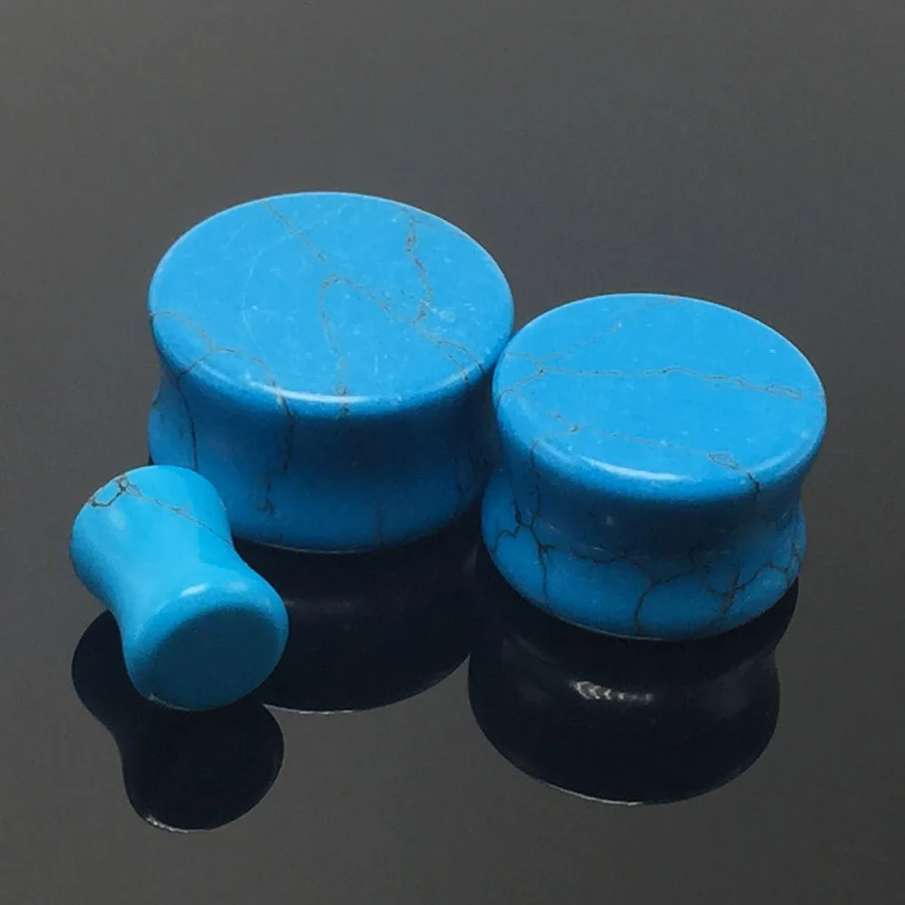 Stone Ear Plugs Tunnels Double Flared Ear Expander Blue Wholesale Body Piercing Jewelry 5-16mm
Stone Ear Plugs Tunnels Double Flared Ear Expander Blue Wholesale Body Piercing Jewelry 5-16mm