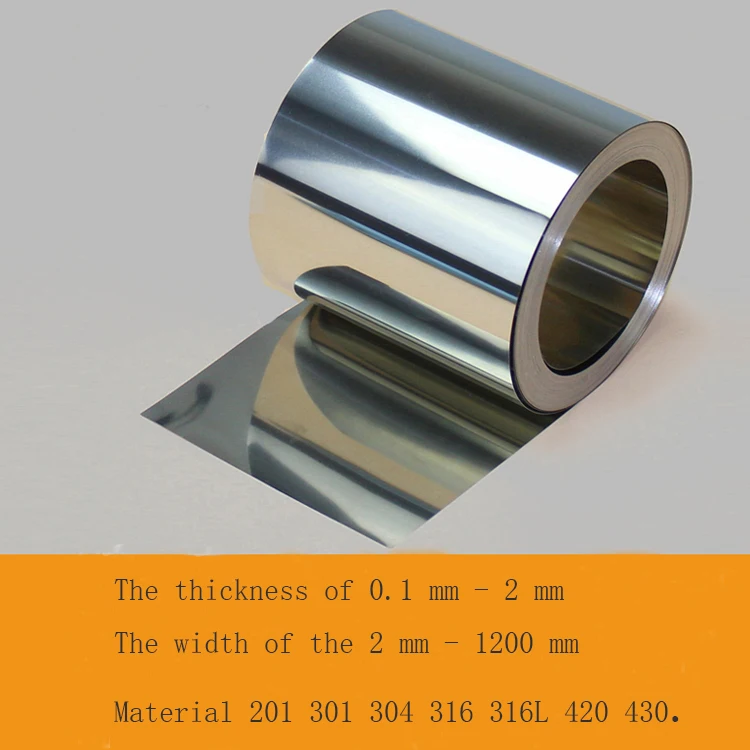 Stainless steel sheet spring stainless steel foil strip of 0.1mm or 0.2mm can be customized
Stainless steel sheet spring stainless steel foil strip of 0.1mm or 0.2mm can be customized