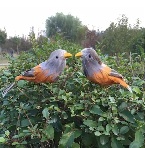 a pair of cute simulation Bird models plastic&furs small bird dolls gift about 20cm 1790
a pair of cute simulation Bird models plastic&furs small bird dolls gift about 20cm 1790