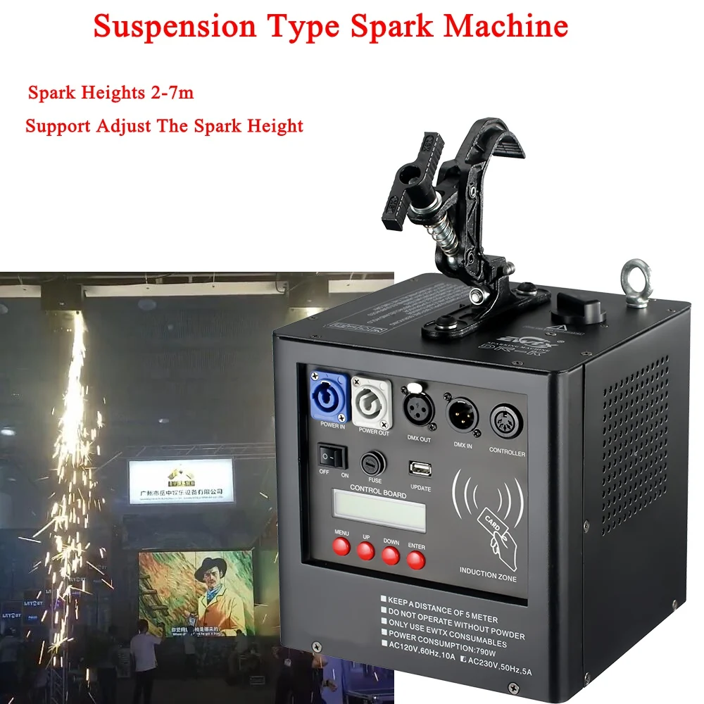 Newest Stage Dj Equipment 500W Spark Machine Support Spark 1-4M Height Adjust For Wedding Stage disco DJ Cold Firework Machine
Newest Stage Dj Equipment 500W Spark Machine Support Spark 1-4M Height Adjust For Wedding Stage disco DJ Cold Firework Machine