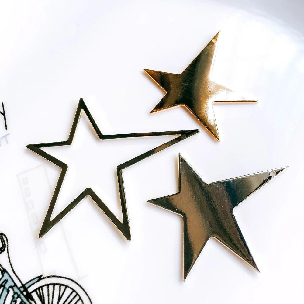 ZEROUP White K Gold Plated Irregular Five-pointed Star Necklace Pendant Charms Supplies for Jewelry Diy Material 6pcs
ZEROUP White K Gold Plated Irregular Five-pointed Star Necklace Pendant Charms Supplies for Jewelry Diy Material 6pcs