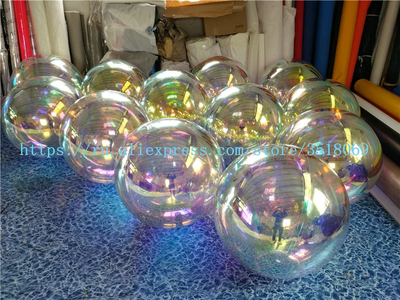 Sell cheap PVC inflatable dazzle color mirror ball, like the rainbow colorful beautiful mirror ball, used for mall decoration
Sell cheap PVC inflatable dazzle color mirror ball, like the rainbow colorful beautiful mirror ball, used for mall decoration