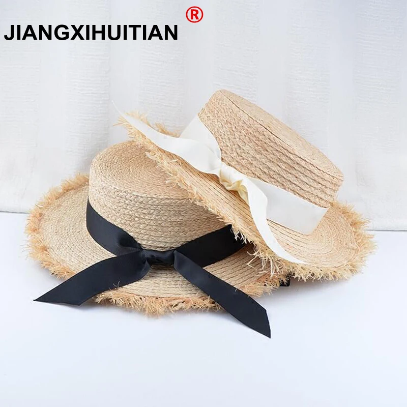 2018 New summer bow 100%Raffia hat Temperament flat Straw hats Women's Sea beach vacation leisure sunscreen hat
2018 New summer bow 100%Raffia hat Temperament flat Straw hats Women's Sea beach vacation leisure sunscreen hat
