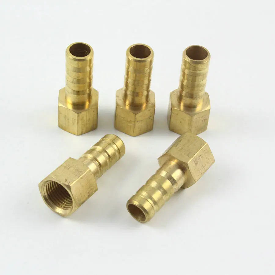 10 Pieces Brass Female 1/8" BSP to 8mm Barb Hose Tail Fitting Fuel Air Gas Water Hose Connector Coupler
10 Pieces Brass Female 1/8" BSP to 8mm Barb Hose Tail Fitting Fuel Air Gas Water Hose Connector Coupler