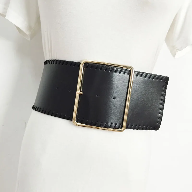 New fashion Winter Solid Color Punk cool wide Metal big Buckle Hand Wrapped Wire Stitch Pu Leather Long Belts Women coat
New fashion Winter Solid Color Punk cool wide Metal big Buckle Hand Wrapped Wire Stitch Pu Leather Long Belts Women coat