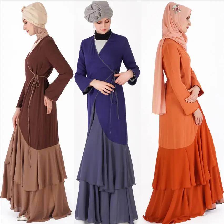 Muslim adult fashion cardigan abayas female big swing ruffles stitching islamic abaya kimono muslim prayers clothes wq1052
Muslim adult fashion cardigan abayas female big swing ruffles stitching islamic abaya kimono muslim prayers clothes wq1052