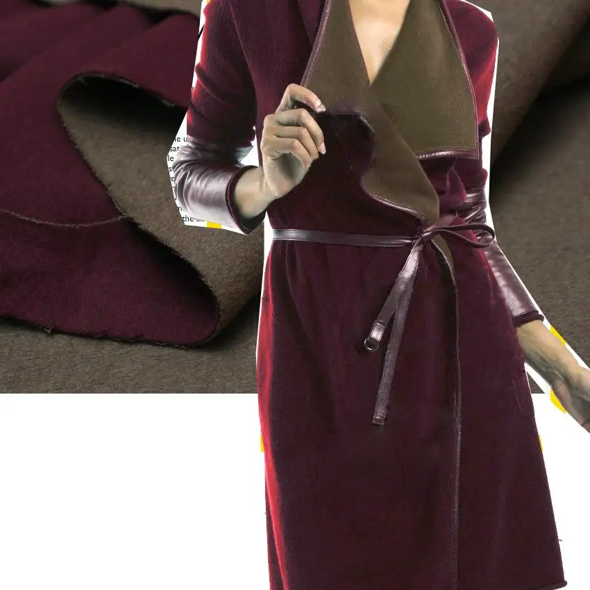 LEO&LIN Custom purple camel double-sided color heavy cashmere coat fabric 105 patchwork (1 meter)
LEO&LIN Custom purple camel double-sided color heavy cashmere coat fabric 105 patchwork (1 meter)