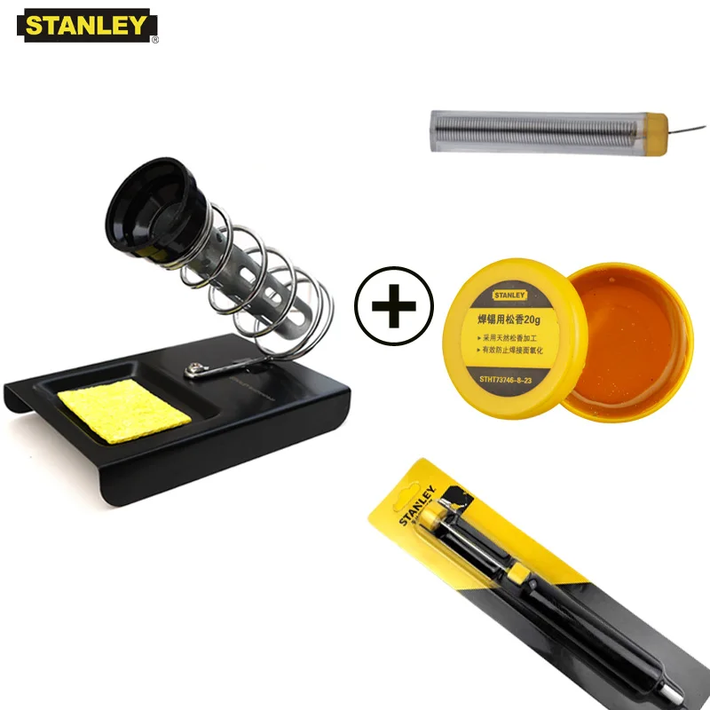 Stanley useful soldering iron stand kit solder iron holder support station set portable for IC SMD PCB electrical working
Stanley useful soldering iron stand kit solder iron holder support station set portable for IC SMD PCB electrical working
