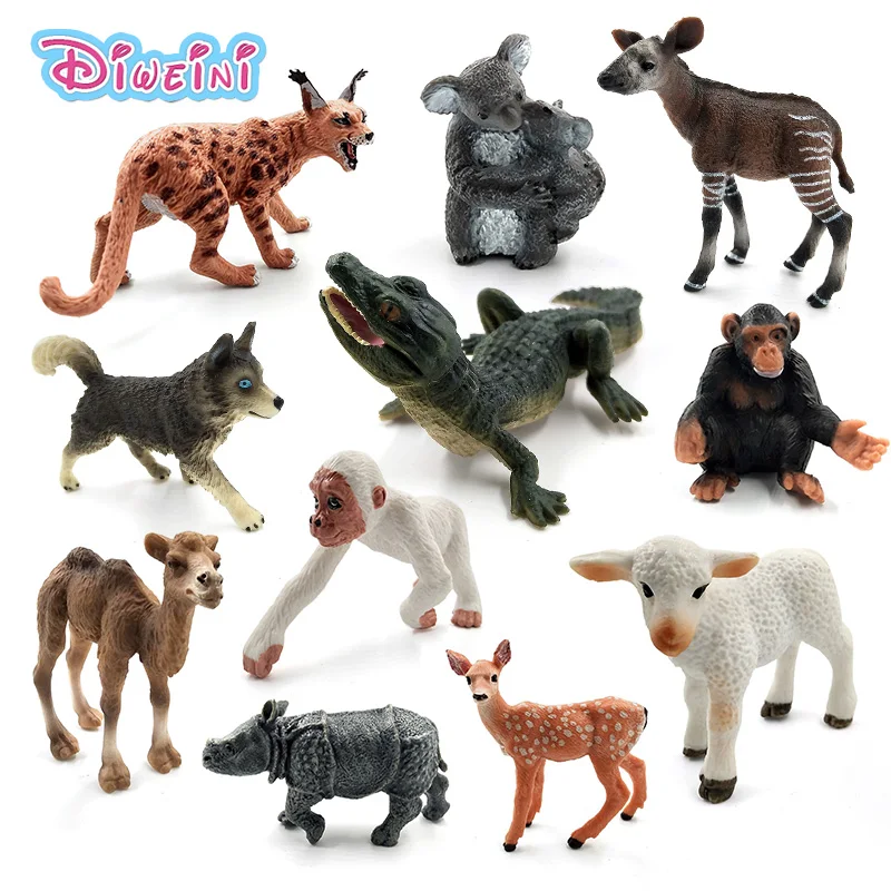 Simulation Sheep Sika Deer Crocodile Lynx husky dog Gorilla Rhinoceros Koala Chimpanzee animal model figurine toy garden figures
Simulation Sheep Sika Deer Crocodile Lynx husky dog Gorilla Rhinoceros Koala Chimpanzee animal model figurine toy garden figures
