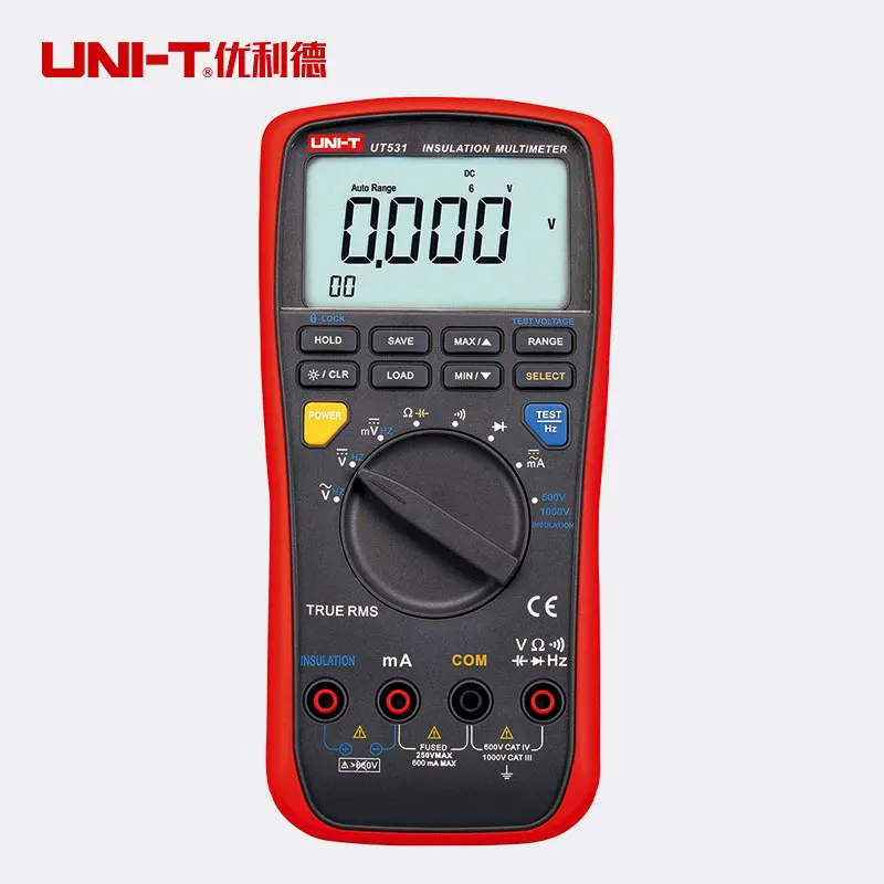 UNI-T UT533 ЖК-дисплей изоляции Цифровой мультиметр Вольт Ампер Ом постоянной ёмкости, универсальный конденсатор тестер
UNI-T UT533 ЖК-дисплей изоляции Цифровой мультиметр Вольт Ампер Ом постоянной ёмкости, универсальный конденсатор тестер