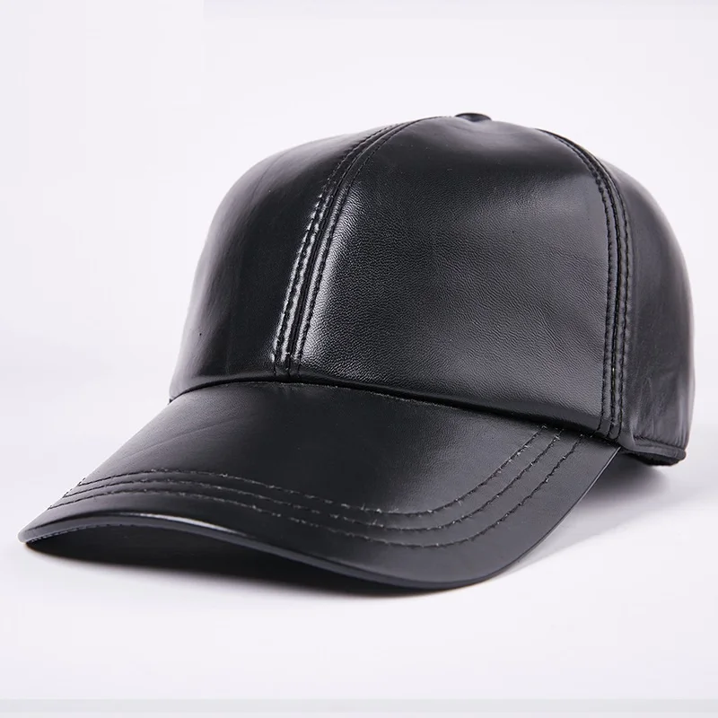 Men's Genuine Leather Hat Adult Baseball Cap Adjustable Fashion Caps Male Solid Color Warm Leisure Caps Sheepskin Hat B-7205
Men's Genuine Leather Hat Adult Baseball Cap Adjustable Fashion Caps Male Solid Color Warm Leisure Caps Sheepskin Hat B-7205