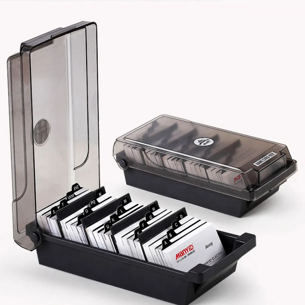 1Pcs ABS Name Card Holder Black Large Capacity Sorting Name Card Holder Office S
1Pcs ABS Name Card Holder Black Large Capacity Sorting Name Card Holder Office S