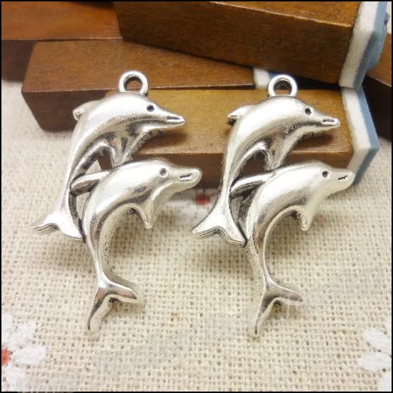 32 pcs Vintage Charms Dolphin Pendant Antique silver Fit Bracelets Necklace DIY Metal Jewelry Making
32 pcs Vintage Charms Dolphin Pendant Antique silver Fit Bracelets Necklace DIY Metal Jewelry Making