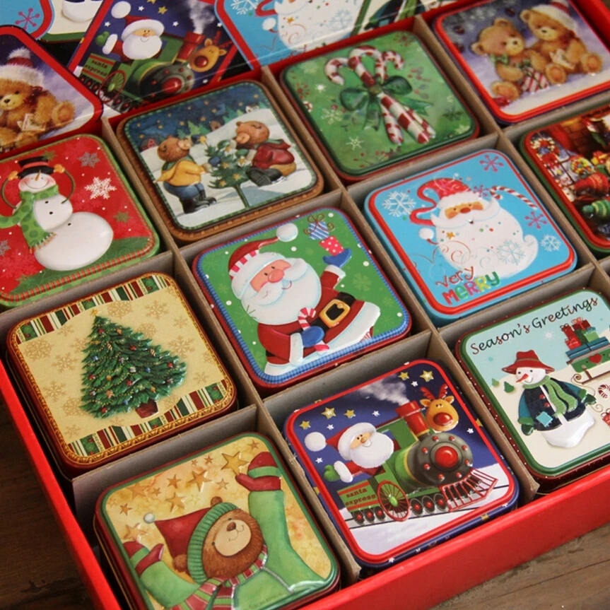 12 pcs/lot Cartoon Mini Christmas Box,Christmas Eve Candy Cake Boxes for Kids,Santa Sacks Christmas Crafts,Metal Storage Box Bag
12 pcs/lot Cartoon Mini Christmas Box,Christmas Eve Candy Cake Boxes for Kids,Santa Sacks Christmas Crafts,Metal Storage Box Bag