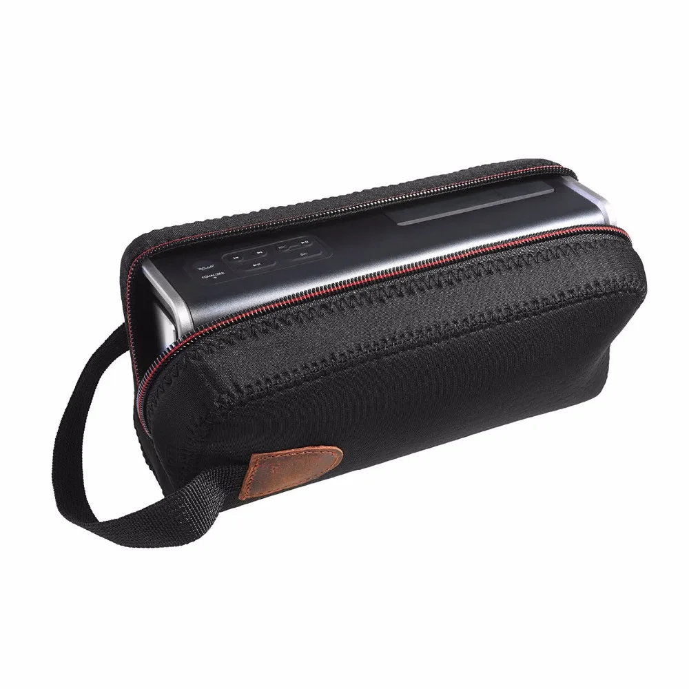 Neoprene Carrying Case Bag with Leather Accent for Creative iRoar Go Speaker Bags
Neoprene Carrying Case Bag with Leather Accent for Creative iRoar Go Speaker Bags