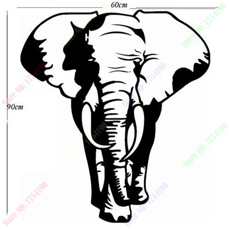 New Home Decor Wall Sticker Wall Art Removable Decoration Decal Black Elephant 58x80cm
New Home Decor Wall Sticker Wall Art Removable Decoration Decal Black Elephant 58x80cm