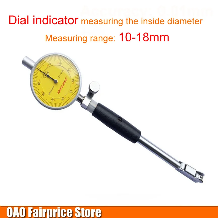 The inside diameter dial indicator / inner diameter measuring gauge / Indicator measuring cylinder / measurement range: 10-18mm
The inside diameter dial indicator / inner diameter measuring gauge / Indicator measuring cylinder / measurement range: 10-18mm