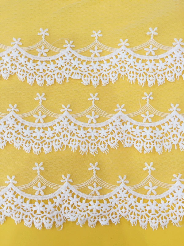 5 yards width 26cm 10.23" white three layers mesh embroidered lace trim ribbon 1026841L4K670
5 yards width 26cm 10.23" white three layers mesh embroidered lace trim ribbon 1026841L4K670